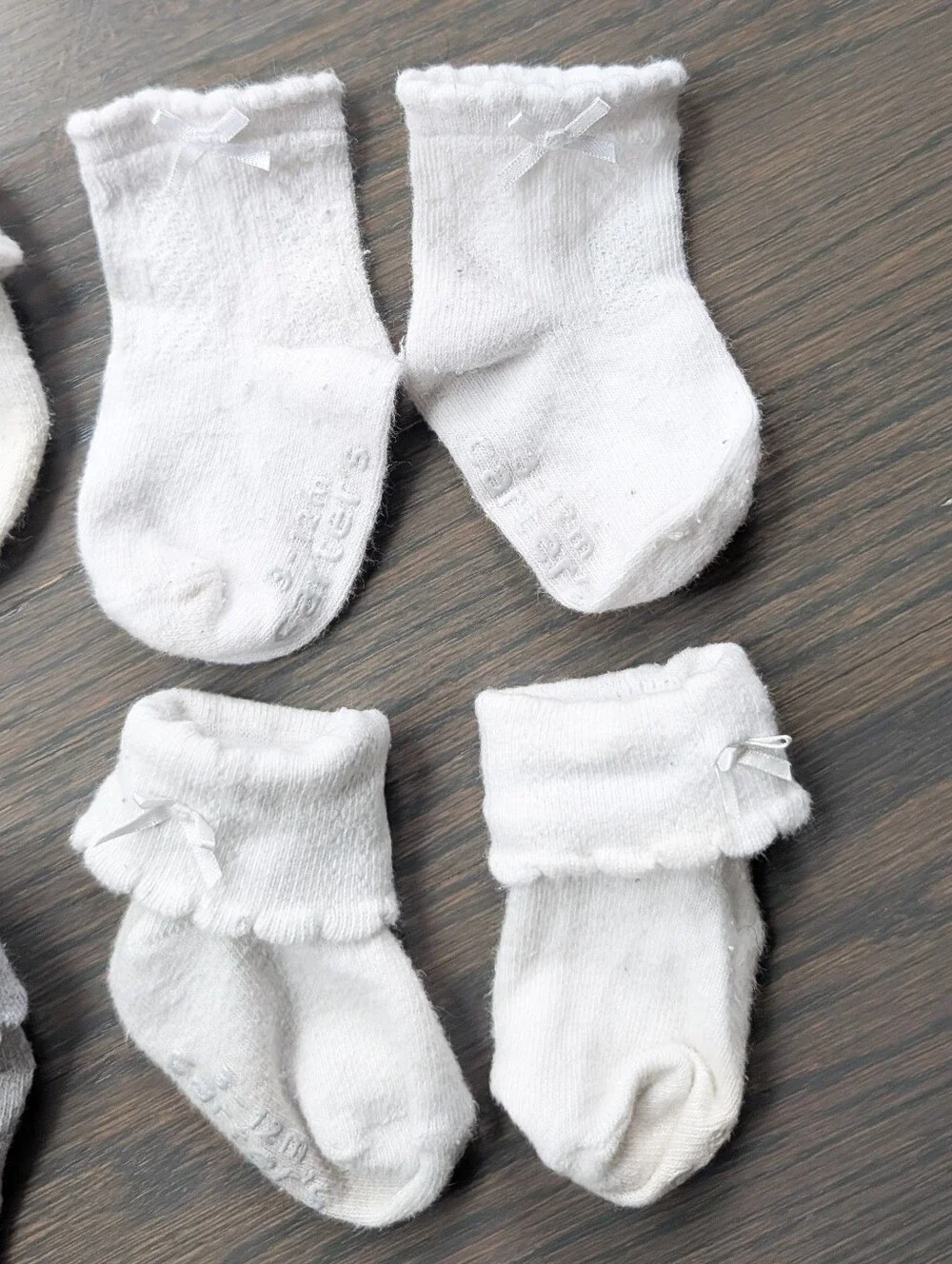 Baby Girls Socks, 4 Pairs, 3-12 Months